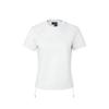 Li Ning New Chinese Style Waist Design T-Shirt Women Tops Chalk-Gray AHSW242-1