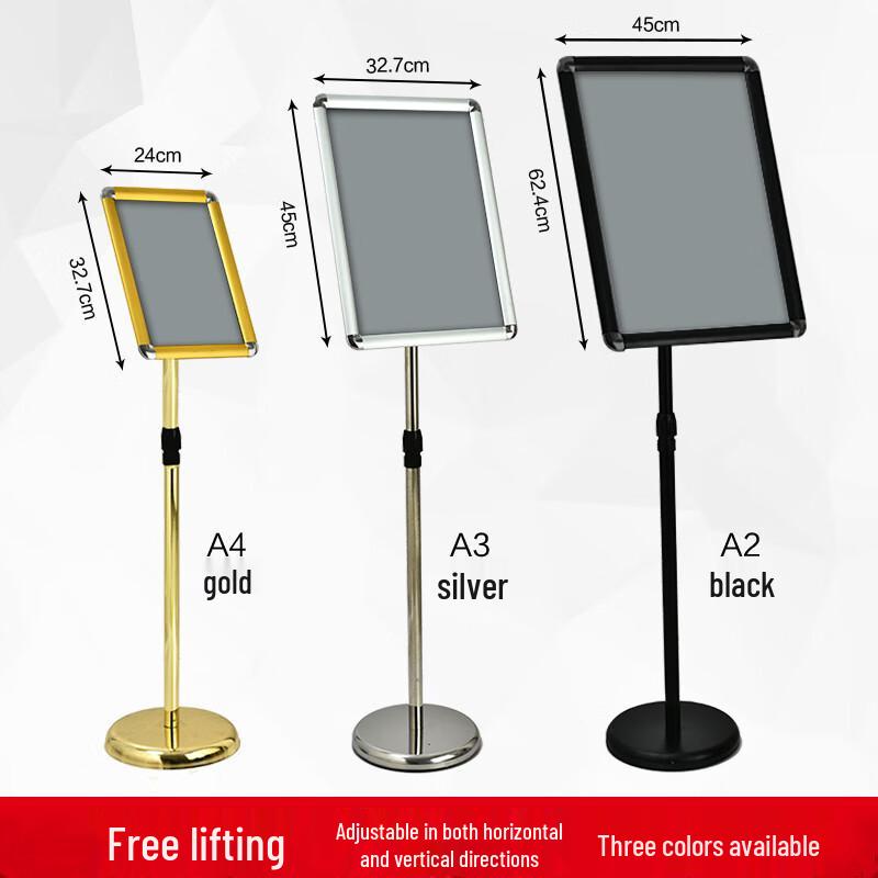 Stainless Steel Floor Stand Display Sign