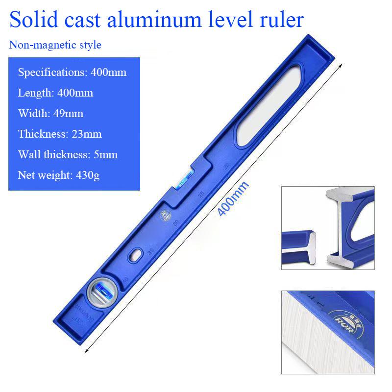 23-50cm Precyzyjny Solidny Stop Aluminium Mocny Magnetyczny Poziomica Libelkowa Kątownik Obróbka Drewna