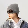 2026 Autumn-Winter Unisex Wool Aviator Hat with Goggles and Velvet Knit for Warmth