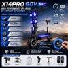 2026 nový x14 10000W duální motor 60V 50AH baterie 13 palcová skládací pneumatika mobilní elektrická koloběžka sklad v EU, rychlé dodání