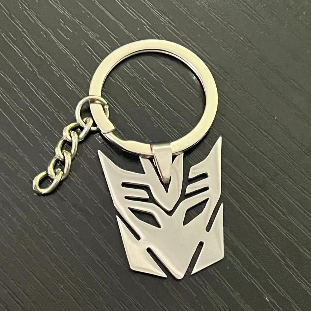 HNSP Anime Movies Autobots Sign Stainless Steel Pendant Chain Necklace For Men Boy Zircon Accessories Gifts