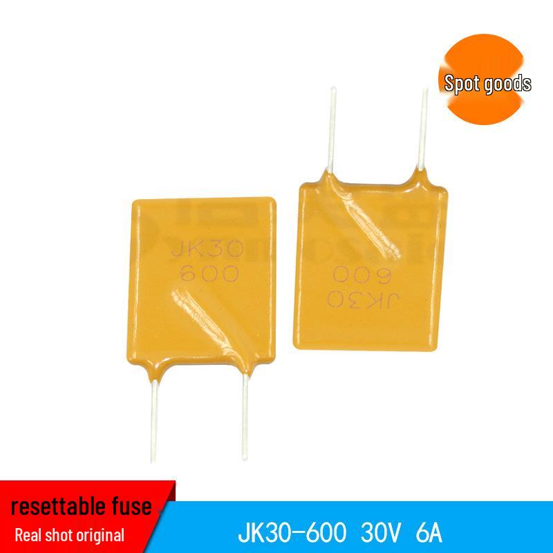 JK30-600 30V 6A Plug-In Self-Resetting Fuse In Stock