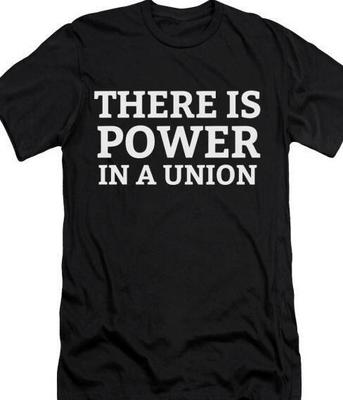 There Is Power In a Union T Shirt IWW Industrial Workers of the World