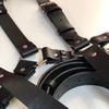 Damen Trend Punk Hüftgürtel Bondage Taillenband Hosenträger für Damen Ledergürtel Weiblich Street Style Gothic Bekleidungszubehör