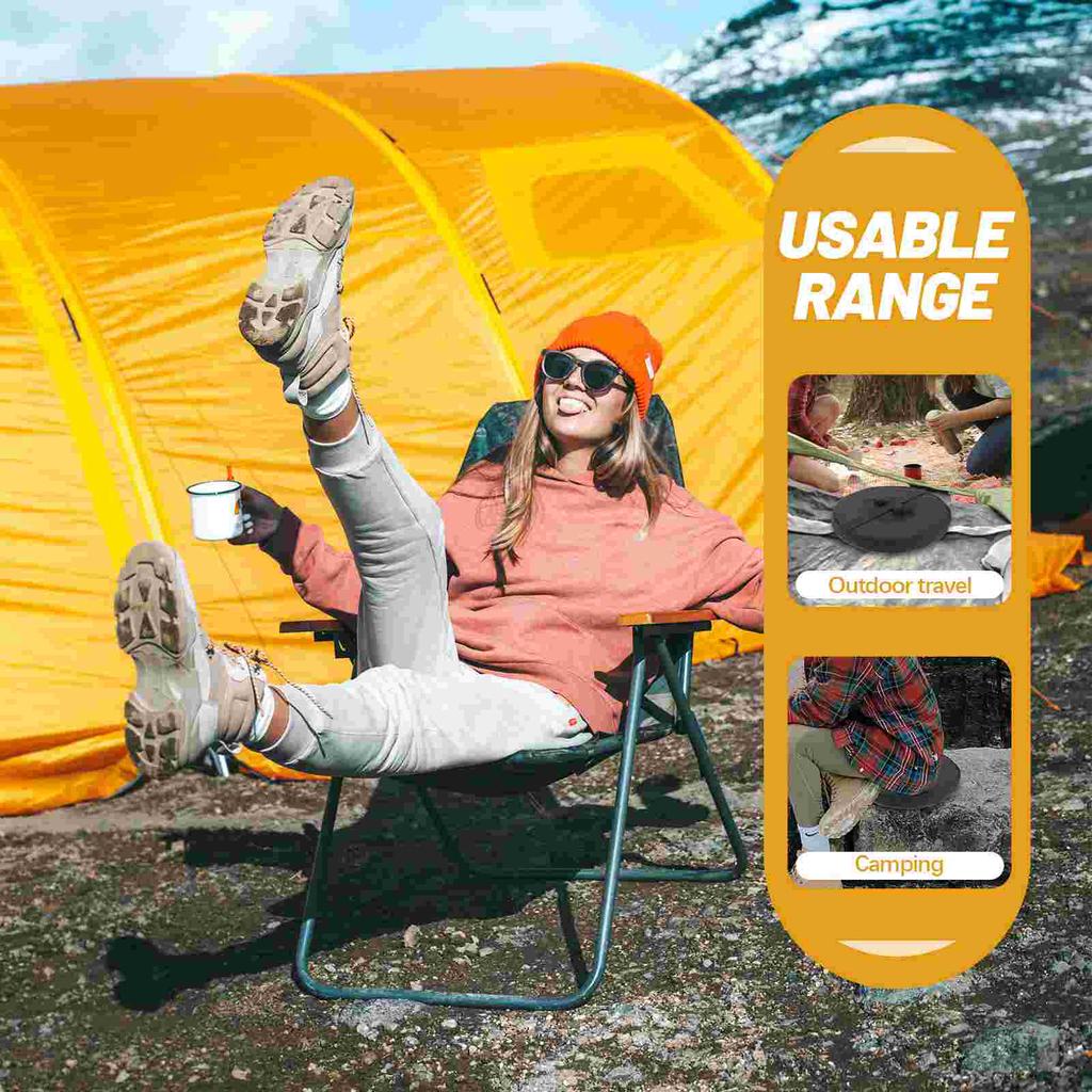 Outdoor Home Sponge Cushion Folding Telescopic Stool Storage Travel Waterproof Oxford Cloth Seat Chair Accessories