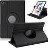 Samsung Galaxy Tab A9 Plus 11" Hoesje, Roterende Cover van Kunstleer, Schokbestendig Hoesje met Smart Sleep Wake, Zwart