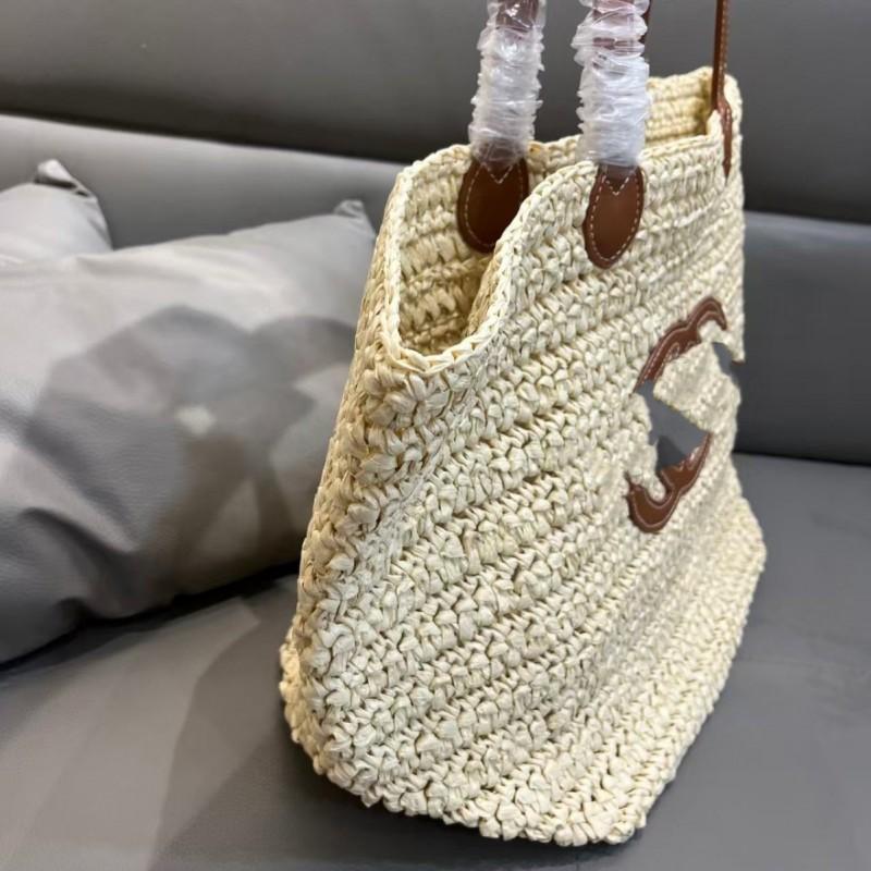 Womens Woven Straw Bag Large Capacity Shoulder Beach Vacation Casual Daily Use