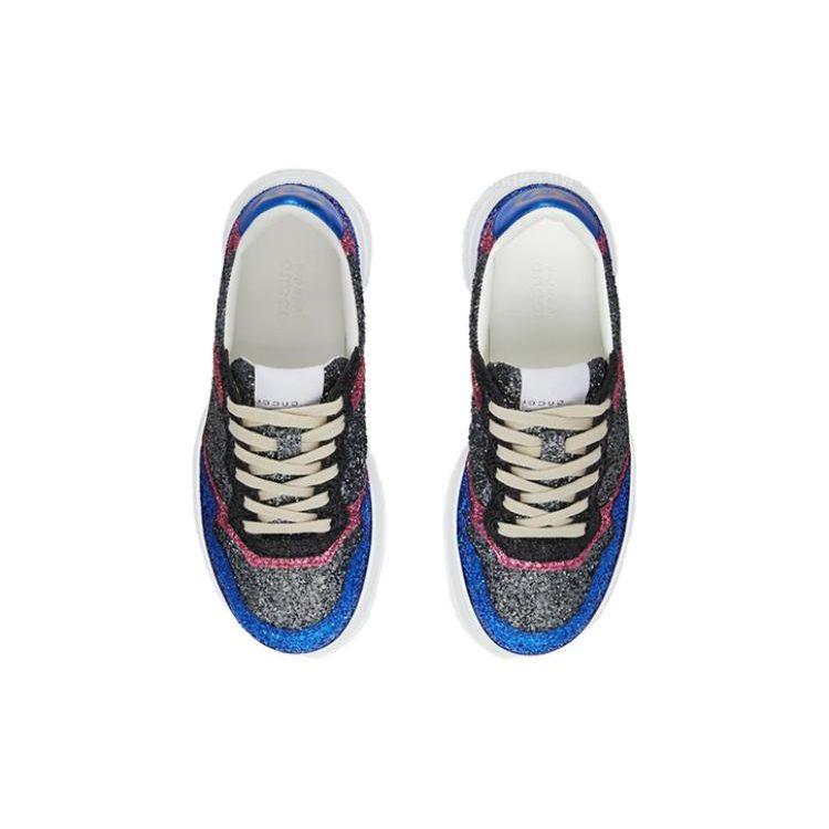 GUCCI Glitter-detailed Low-top Sneakers 724249 FAA3P 4255
