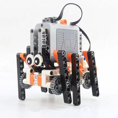 Kawaii Bionic Spider Walking Robot of 6 Feet MOC Building Block Power Function Technical DIY Bricks Toys For Children Boy