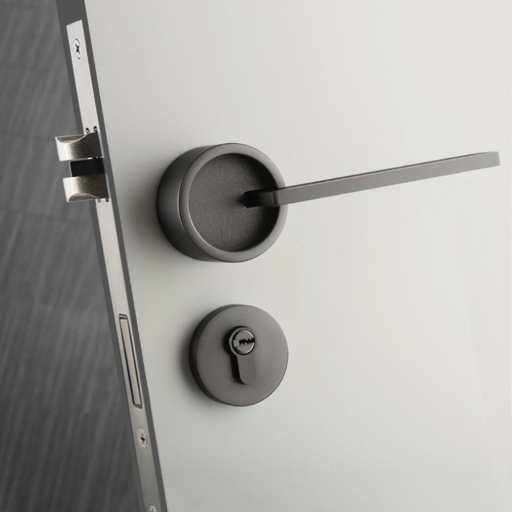 Anti-theft Design Door Handle Lock Zinc Zinc Zinc Alloy Deadbolt Lock Round Door Lock Bedroom Door