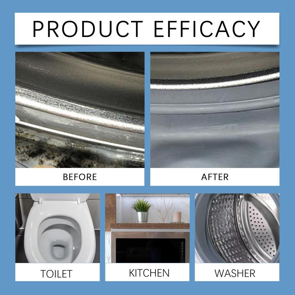 Jaysuing household stain removal gel (+brush) Home Kitchen Stain  Household Cleaning Gel multi-purpose foam detergent grime concentrate cleaner