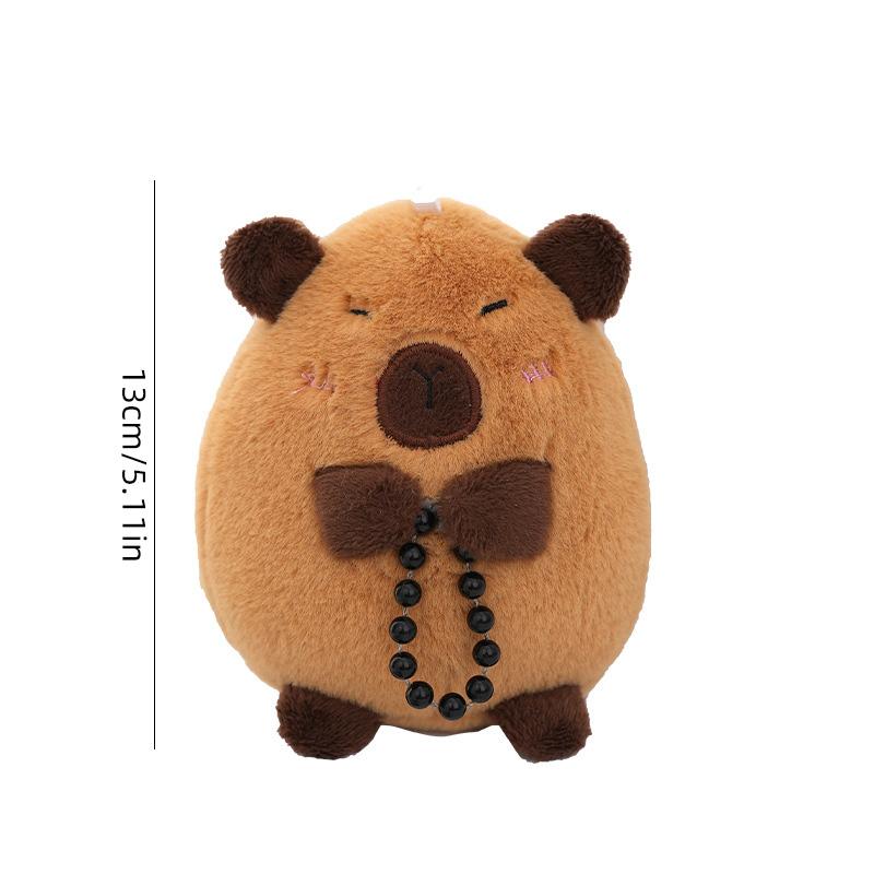 Capibala Doll Cute Capybara Plush Toy Key Chain Backpack Ornaments Bag Pendant