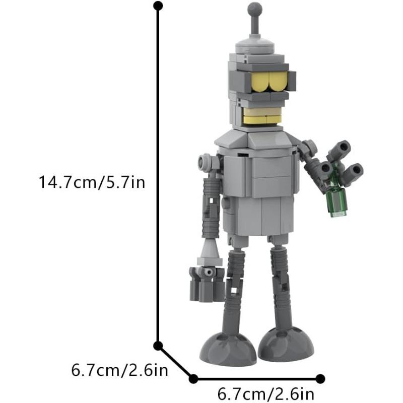 Futurama Bender Stavebnice, Robot Populární Komedie Anime Postavy Akční Figurky Panenky Mecha Model Hračky, Sběratelské Dárky pro Fanoušky