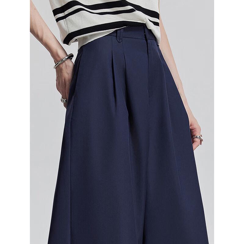 Damen Lyocell Relaxed Wide-Leg Cropped Hose