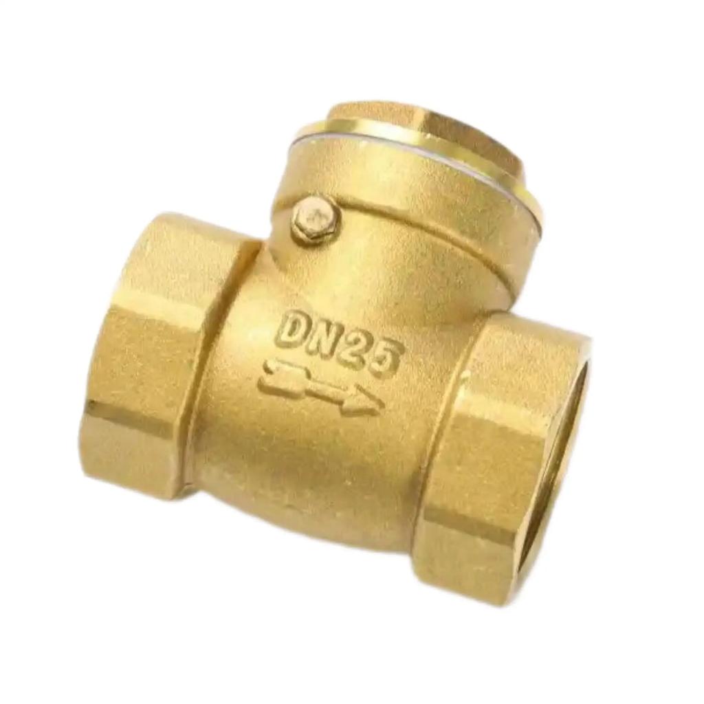 1/2 Inch Water Pipe Non Return Horizontal Check Valve Brass Swing Type Check Valve Female Thread Valve