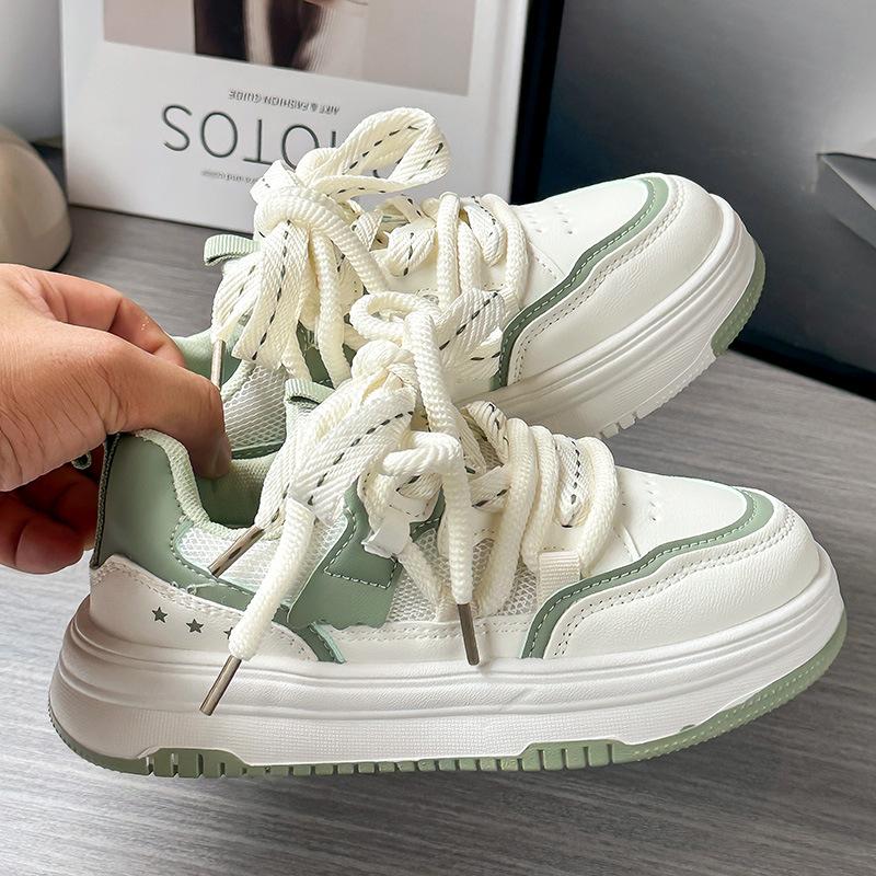 Girls' sports board shoes, middle-aged and older children's spring and summer 2025 fashion, little white shoes, girls' foreign style, children's casu