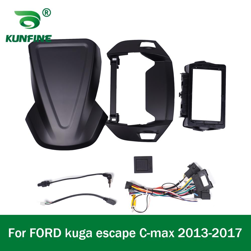 Car GPS Navigation Stereo For FORD kuga escape C-max 2013-2017 Radio Fascias Panel Frame Fit 2Din 9 inch In Dash headunit screen