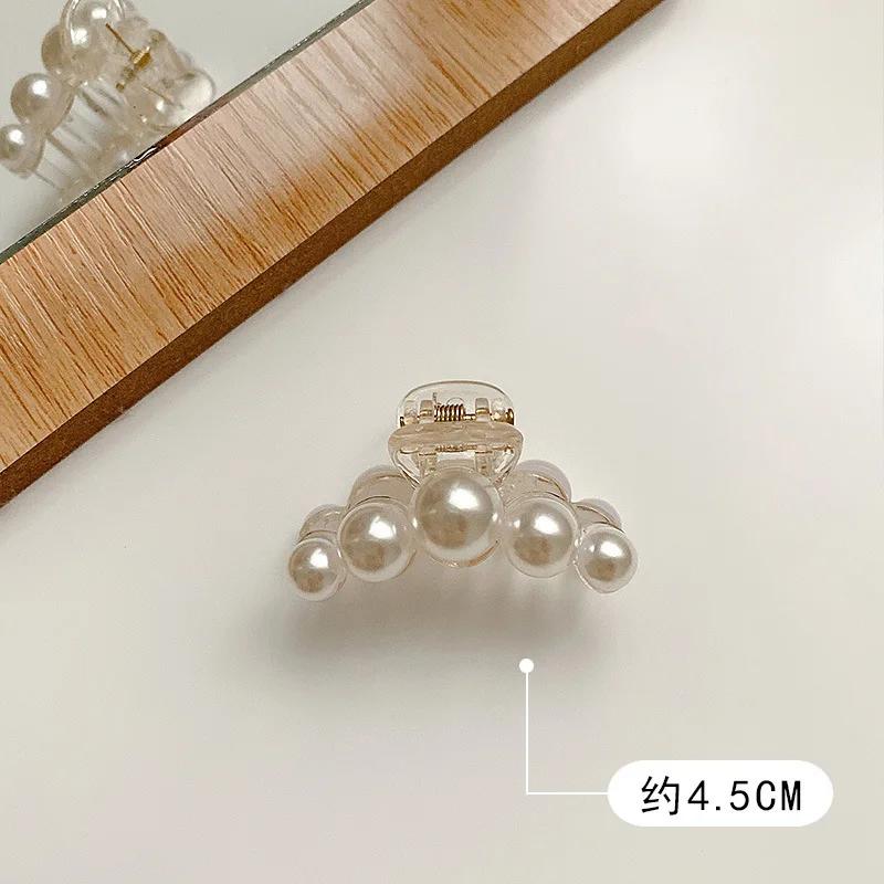 Kshmir New style exaggerated large beads acrylic hair clip large make-up hair styling hairpin female hair pearl hair accessories