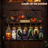 Transparent Three Dimensional Decor Halloween Acrylic Suncatcher, Stained Glass Style Pumpkin Ghost Potion Bottles Window Creative Hanging Gift Ideas