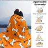 1pc Dog Bone Stars Blanket, Lightweight Flannel Throw Blanket for Sofa, Bed, Travel, Camping, Living Room, Office, Couch, Chair, and Bed