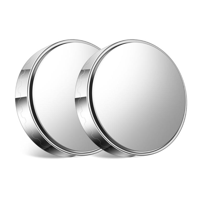 Blind Spots Auxiliary Mirrors Round Glass Frameless Convex General  Fit Car Safety Mirror Simple Use for Car SUV Truck