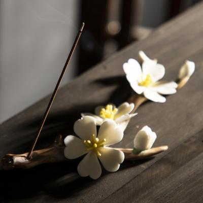 Handmade Ceramic Incense Burner Stick Holder Plate Home Indoor Zen Agarwood Sandalwood Censer Coil for Buddhist Temples
