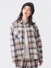Beams Boy Women's Work Check Shirt, IVORY 2, L/S