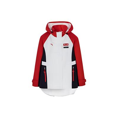 Comprehensive Training Series Logo Color Block Zipper Hooded Long Sleeve Jacket Women Jackets Paper-White 162247602-1