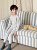 Self-Heating Kids' Warm Set: Thickened Autumn/Winter Top & Bottoms, Silk Homewear for Boys and Girls.