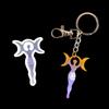 Epoxy Resin Molds Polymer Clay Molds for Handmade DIY Goddess Moon Mould for DIY Necklace Pendant Ornament Keychain