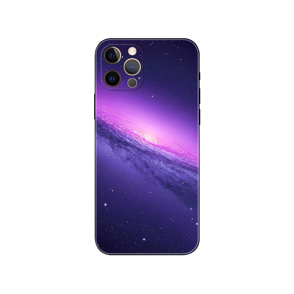Interstellar Purple Space Star Phone Case for Iphone 5s 2020se 6s 7 8 Plus X 10 XR XS 11 12 13 Mini Pro MAX Black Tpu Back Cover