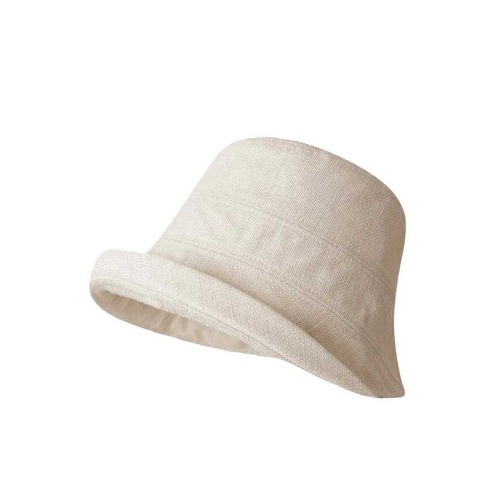 Roll Rim Fisherman Hat Linen Fedora Hat Casual Sunshade Hat  Outdoor Sports