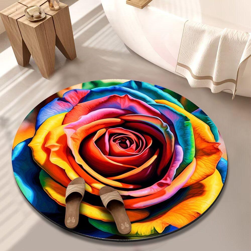 Antypoślizgowa Mata Podłogowa Piwonia Mata Podłogowa Łazienkowa o Specjalnym Kształcie do Salonu Stolik Herbaciany Przyłóżkowa