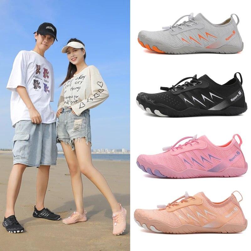Men's Quick Drying Water Sports Shoes Barefoot Breathable Wading Sneakers Slip-on Aqua Shoes Pool Beach Surfing Swimming