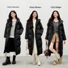 Qiu Shui Yi Ren Minimalist Goose Down Hooded Long Coat