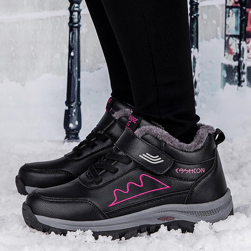 Autumn/Winter Men's Plel Warm Cotton Shoe Large -sized Outdoor Fight Slip -resistant Elderly Cotton Shoe