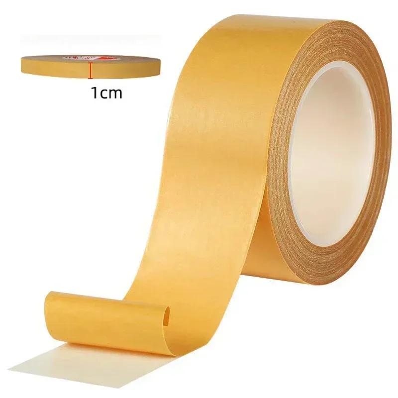 

1Roll Double Sided Tape High Viscosity Grid Fiber Transparent Double Sided Tape Sticky Waterproof Adhesive Fiber Mesh Tapes