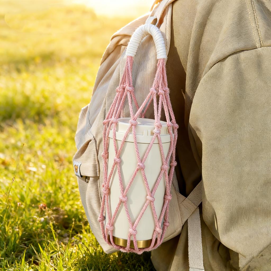 Water Bottle Protective Cover& Coffee Cup Mesh Bag, Thickened, Anti-slip, Anti-fall, Lightweight and Easy to Carry, Cup Accessories