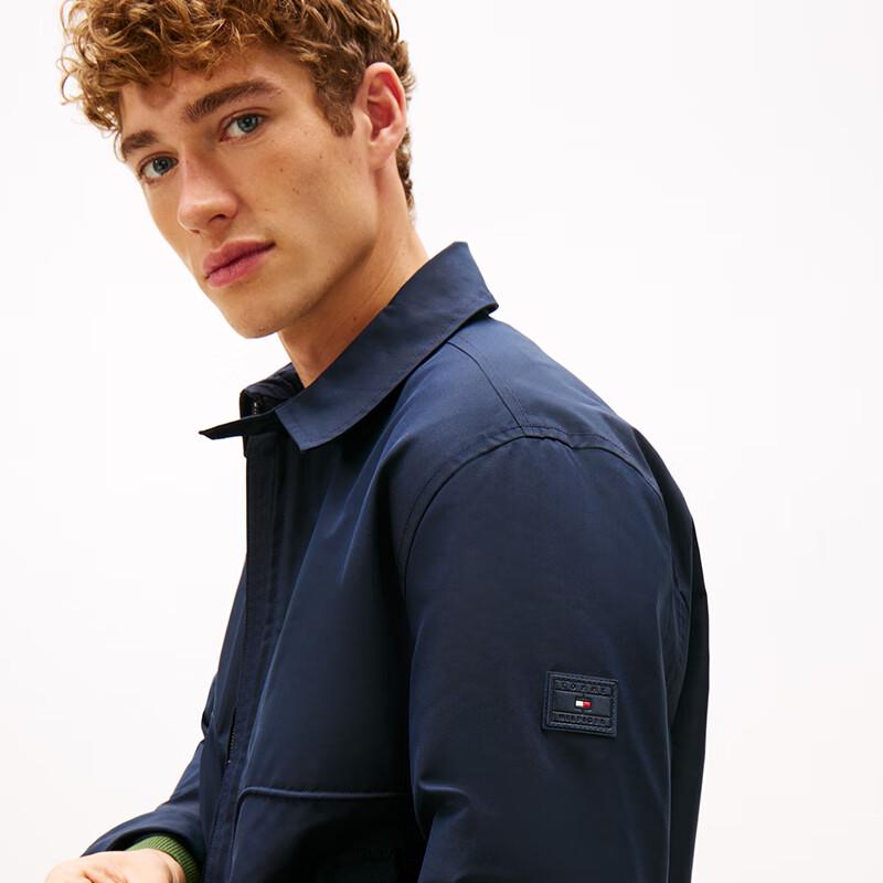 Tommy Hilfiger Men's Business Casual Double-Zip Lapel Jacket