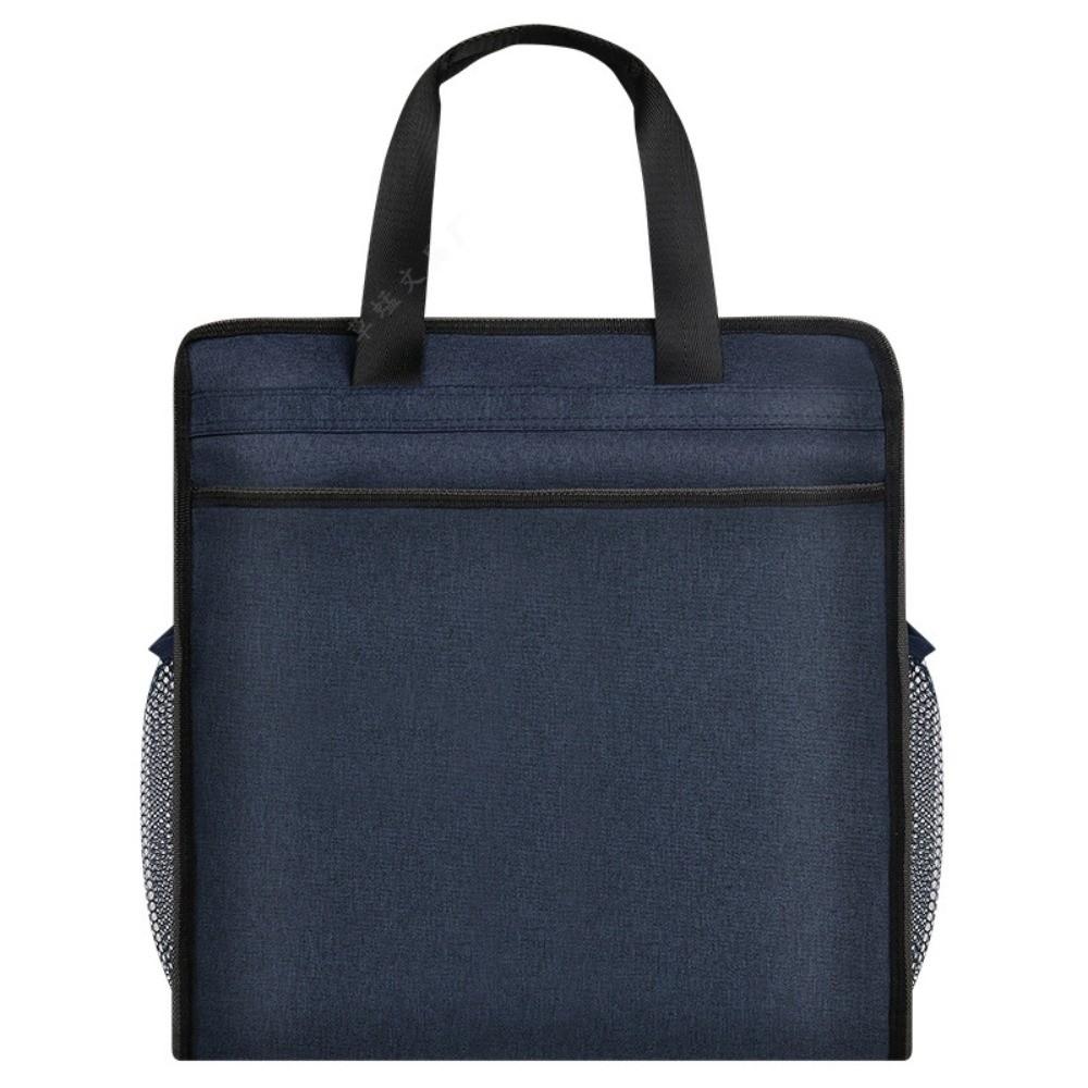 Waterproof Zippered Document Bag Oxford Students Portable Bag Durable File Tote Bag Pouch  Book