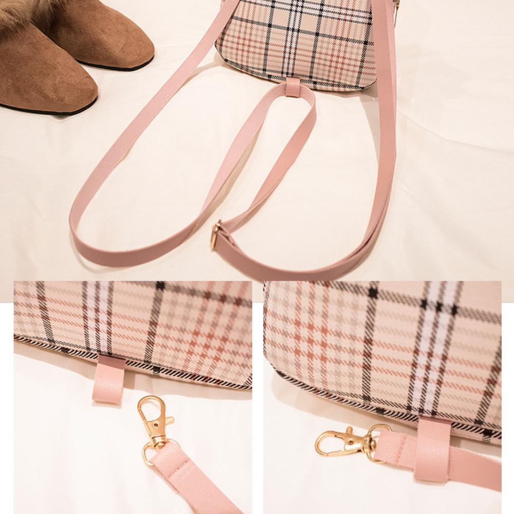 Mini batoh Crossbody taška pro ženy - dospívající dívky Kostkovaná kabelka přes rameno Módní dámský batoh Colorblock