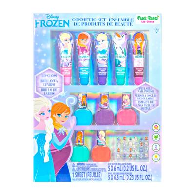 TownleyGirl Frozen 2 Princesa Disney Frozen 2 Lavável Luxo Maquiagem Unha Unha e Lábios Gloss Conjunto Esmalte, Adesivos, [Usado]