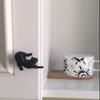 4Pcs Drawer Pulls Cat Shape Dressers Knob Cupboard Handle Unique Furniture Handle Simple Bedside Cabinet Pulls
