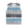 Men's Fashion Printed V-Neck Vest Sleeveless Knitted Pullover