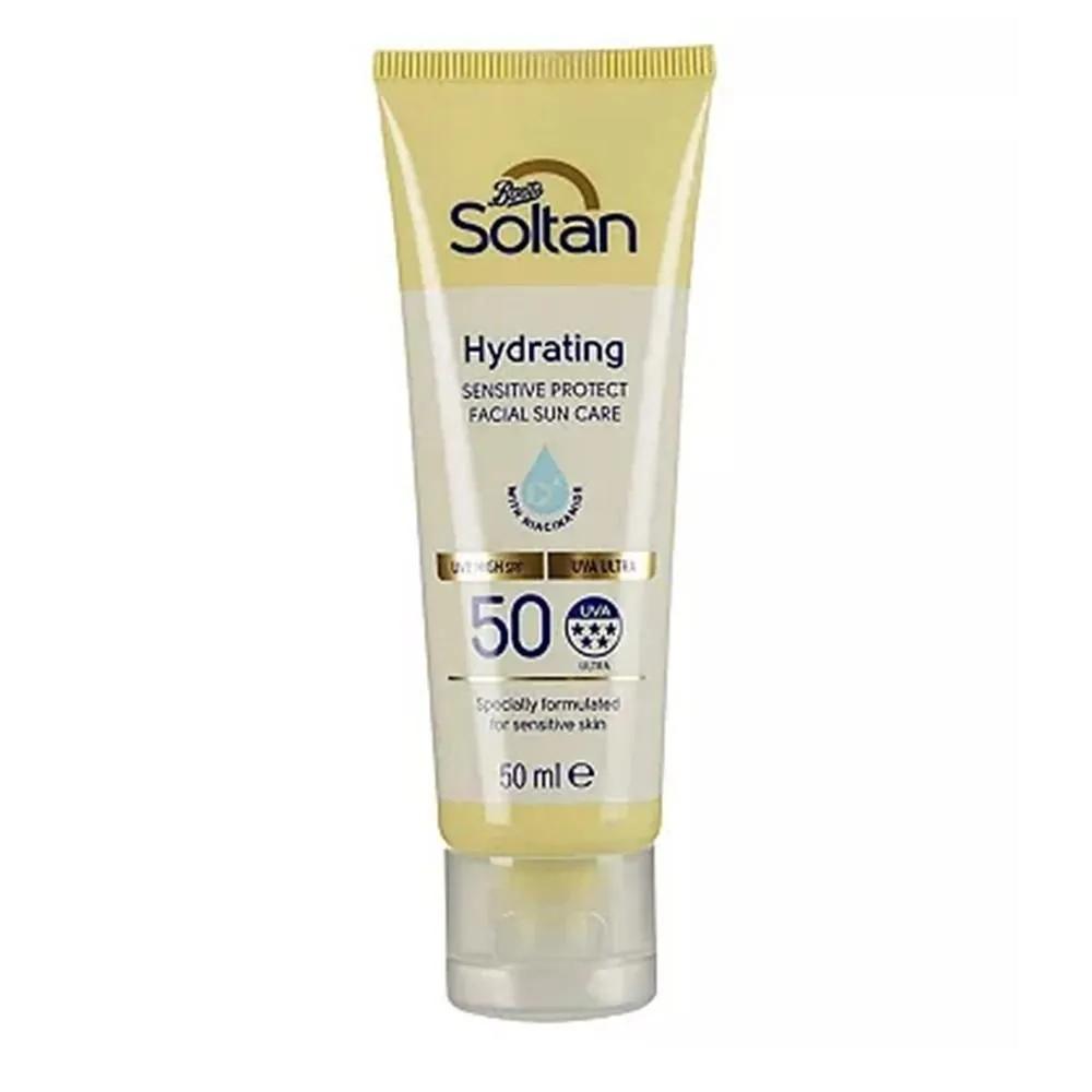 Soltan Facial Sun Care 50ml 1 Pack Hydrating Sensitive Soltan Hydrating Sensitive Protect Facial Sun Care