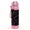 1PC Black Chinese Dragon Silhouette Print 750ml Color Plastic Sports Water Bottle Leakproof Flip Straw Lid Suitable for Sports Office Home Use