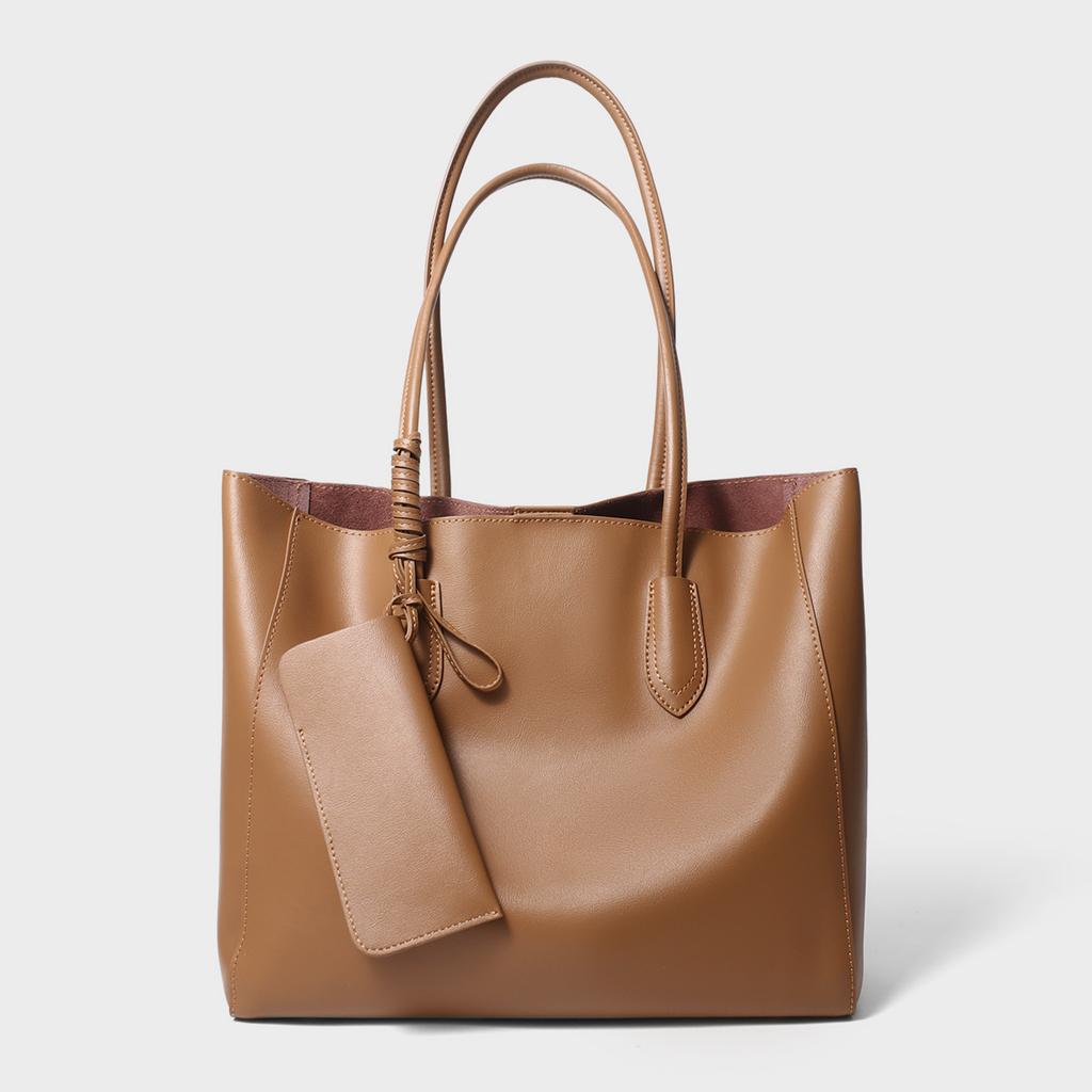 Genuine Leather Women 'bag Large Capacity Bag Shoulder Bag Women' Commuting Tote Bag To Work