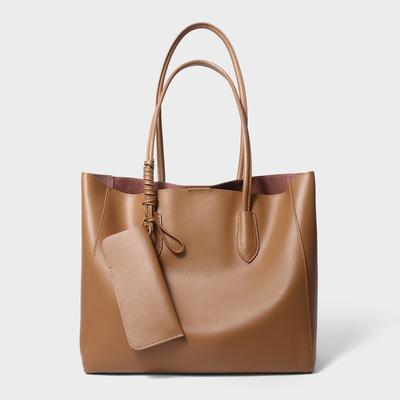 Genuine Leather Women's Bag Large Capacity Bag Women's New Shoulder Bag Women's Work Commuting Tote Bag