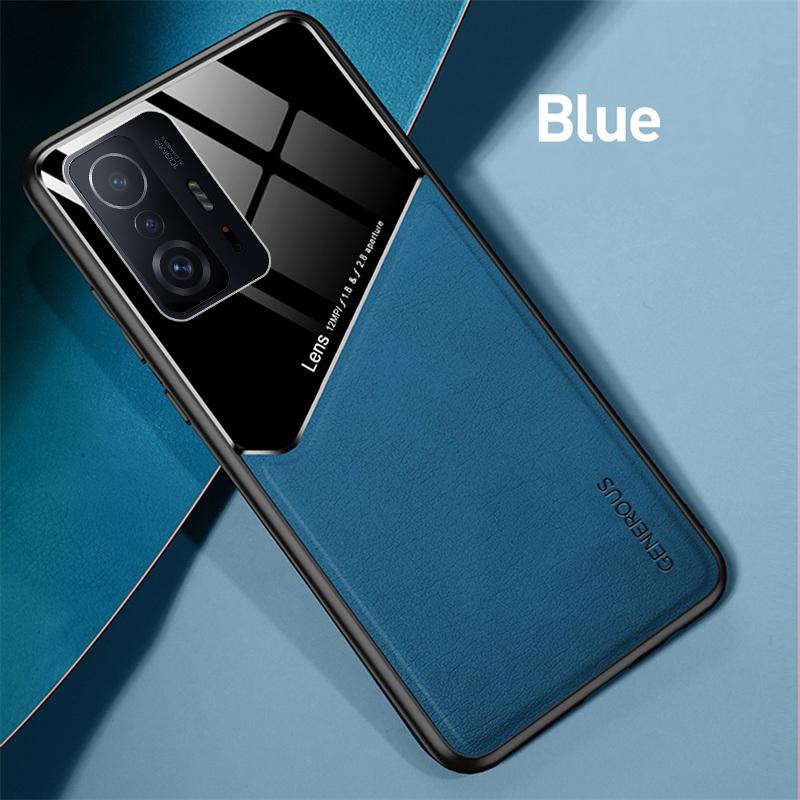 Pouzdro pro xiaomi 11t pro kožená textura kryt s magnetickým držákem do auta pro xiaomi 11t mi11t mi 11 t pro xiaomi11t měkký rám ochrana coque